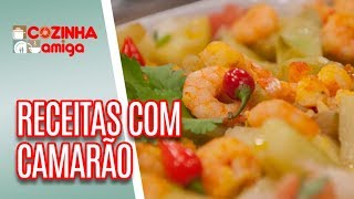 Camarão com Chuchu e Caldo de Camarão  Patrícia Gonçalves  Cozinha Amiga 290818 [upl. by Sihon]