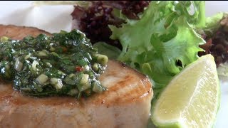 SWORDFISH with THAI DRESSING  VIDEO RECIPE [upl. by Nanek518]