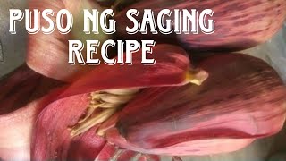 PUSO NG SAGING RECIPE  SALAD NA PUSO NG SAGING  TORTANG PUSO NG SAGING pusongsagingrecipe [upl. by Marne]