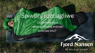 Nieskrępowana wolność podczas snu Śpiwory rozciągliwe Fjord Nansen [upl. by Rodablas385]