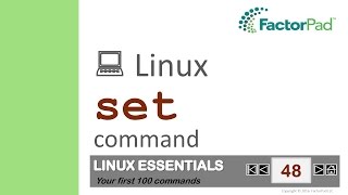 Linux set command summary with examples [upl. by Nuahsel808]