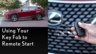 Howto Remote Start Using Your Key Fob  Lexus [upl. by Crysta773]