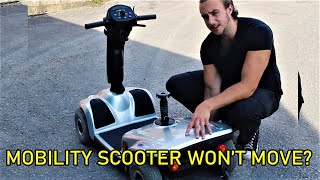 Mobility Scooter Wont Move or Drive The Most Common Problem and How To Fix It 100 Everytime [upl. by Yrahk]