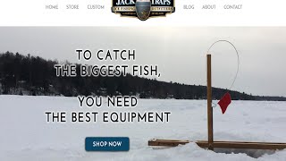 Ice Fishing Tip Ups Jack Trap Video Screen Saver [upl. by Sillihp298]