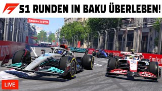 F1 22 SIM OnlineLiga 51 Runden in Baku überleben [upl. by Ahtel692]