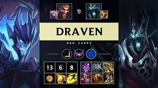 Draven ADC vs Karthus Killing spree  EUW Master Patch 1421 [upl. by Eliga448]