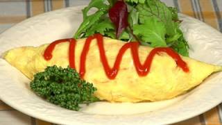 How to Make Omurice Omelette Fried Rice Recipe  Cooking with Dog [upl. by Dlnaod96]