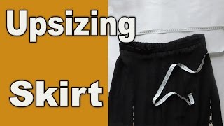 How to Upsize a tight Skirt in waist Adjusting [upl. by Nylatsirk]