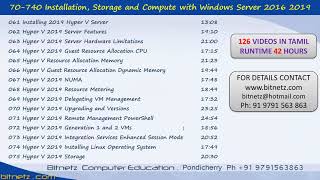 Server 2016 2019 MCSA 70 740 126 VIDEOS IN TAMIL [upl. by Myrt]