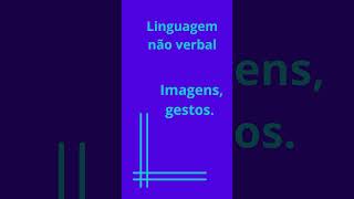 Linguagem verbal e não verbal linguaportuguesa [upl. by Yendis]