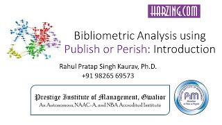 Bibliometric Analysis using Publish or Perish Introduction [upl. by Eeima]