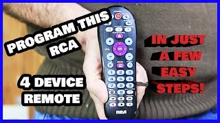 Programming  Setup This RCA 4 Device Universal Remote in [upl. by Berkshire]