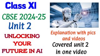 Unlocking Your Future in AI chapter 2 Unit 2class 11Syllabus 202425CBSE Class 11th AI tools [upl. by Notelrac]