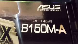 Asus motherboard B150MA [upl. by Ciryl490]