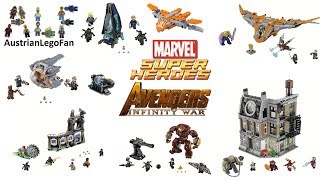 Lego Avengers Infinity War Compilation of all Sets  Lego Speed Build Review [upl. by Tempa]