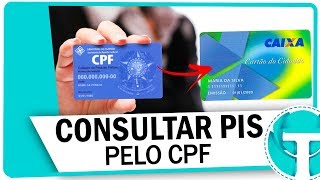 Como consultar o número do PIS pelo CPF na internet [upl. by Eirlav]