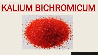 KALI BICHROMICUM Homeopathic medicine by safeeah khan [upl. by Debo]