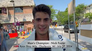 Interview Nick Foster at 2024 Ryan Shay Mile [upl. by Hnib]