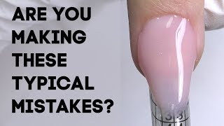 8 Mistakes in Hard Gel Nails Application [upl. by Kcired]