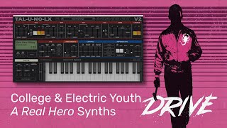 College amp Electric Youth  A Real Hero Instrumental Synth Remake [upl. by Ellebanna]