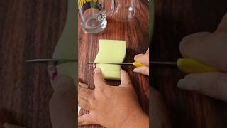 DIY Sponge Scrubber Hack For Bottle Cleaning shorts [upl. by Shaff254]