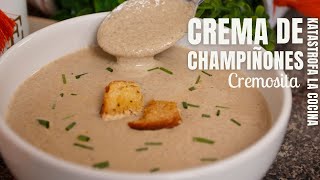 Crema de champiñones  una receta riquísima nutritiva y llena de sabor [upl. by Aleina571]