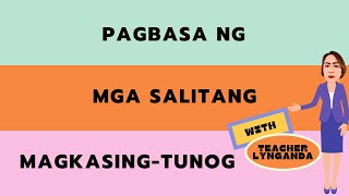 Mga Salitang MagkasingTunog [upl. by Aivekahs]