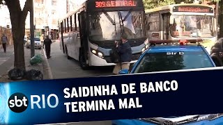 Saidinha de banco termina mal para bandidos [upl. by Yoho]