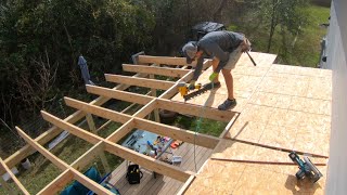 DIY Patio Roof Build [upl. by Esyahc914]