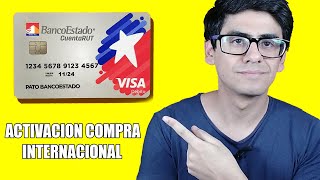 Activar Cuenta Rut Visa Debito Compra Internacional 2019 [upl. by Nuli]