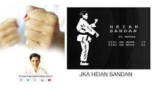 Heian Sandan  Important Points and Bunkai  Karin Prinsloo  Shotokan Kata [upl. by Hafeetal]