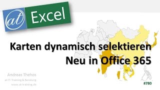 Karten in Excel mit Datenschnitt steuern  Karten in Office 365 [upl. by Arraeit498]