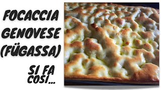 Ricetta focaccia genovese facile buona e croccante [upl. by Schulz714]