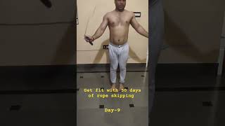 Get fit with 30 days of rope skipping Day9 fitness ropeskipping bellyfat [upl. by Tonneson]