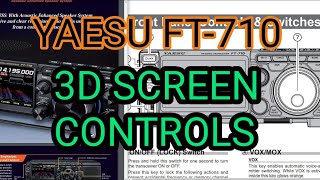 YAESU FT710 SCREEN CONTROLS [upl. by Kannry]