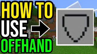 How To Use Offhand amp Dual Wield In Minecraft PS4XboxPE [upl. by Adnarim]