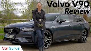 Volvo V90 T6 R Design A plugin hybrid estate that majors on comfort [upl. by Acino]