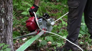 NEW PORTABLE WINCH PCW 4000  quotPulling a tree up a hillquot [upl. by Ailicec]