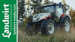 Test Steyr 4130 Expert CVT  landwirtmediacom [upl. by Udella]