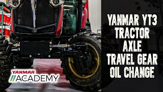 YANMAR YT3 TRACTOR AXLE OIL CHANGE [upl. by Arlee]