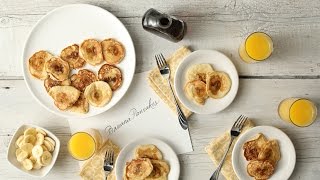 BananaFilled Pancakes Martha Stewart [upl. by Irrab]