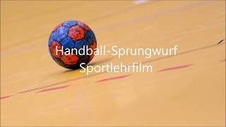 Lehrvideo zum Handball Sprungwurf [upl. by Eniale6]