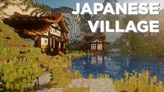 JAPANESE VILLAGE MAP  Minecraft Cinematic  Download [upl. by Eibbed]