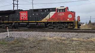 Eastbound CN intermodel cruises through St James JCT on Wednesday November 6th 2024 [upl. by Nnaul]