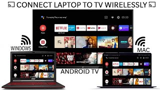 How to connect laptop pc to tv wirelessly tamil  Chromecast  how to Cast macbook to tv wirelessly [upl. by Anaeda108]