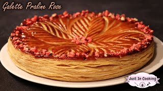 Recette de Galette des Rois aux Pralines Roses [upl. by Rozina605]