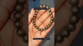 All about pyrite Crystal Bracelet ✨ pyrite benefits crystals pyrite ytshorts [upl. by Sundberg]