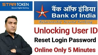 How to Reset Bank Of India Internet Banking Login Password  How to Unlock BOI INB User ID [upl. by Aramahs]