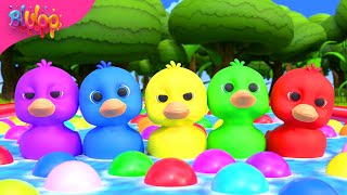 Five Little Ducks  Kids Songs  BluLoo Nursery Rhymes amp Kids Songs [upl. by Petite]