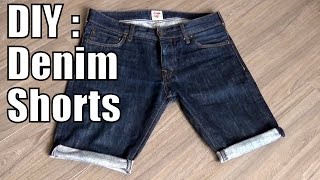 Transformer un jeans en short  DIY  turn a pair of denim into shorts [upl. by Malvia]